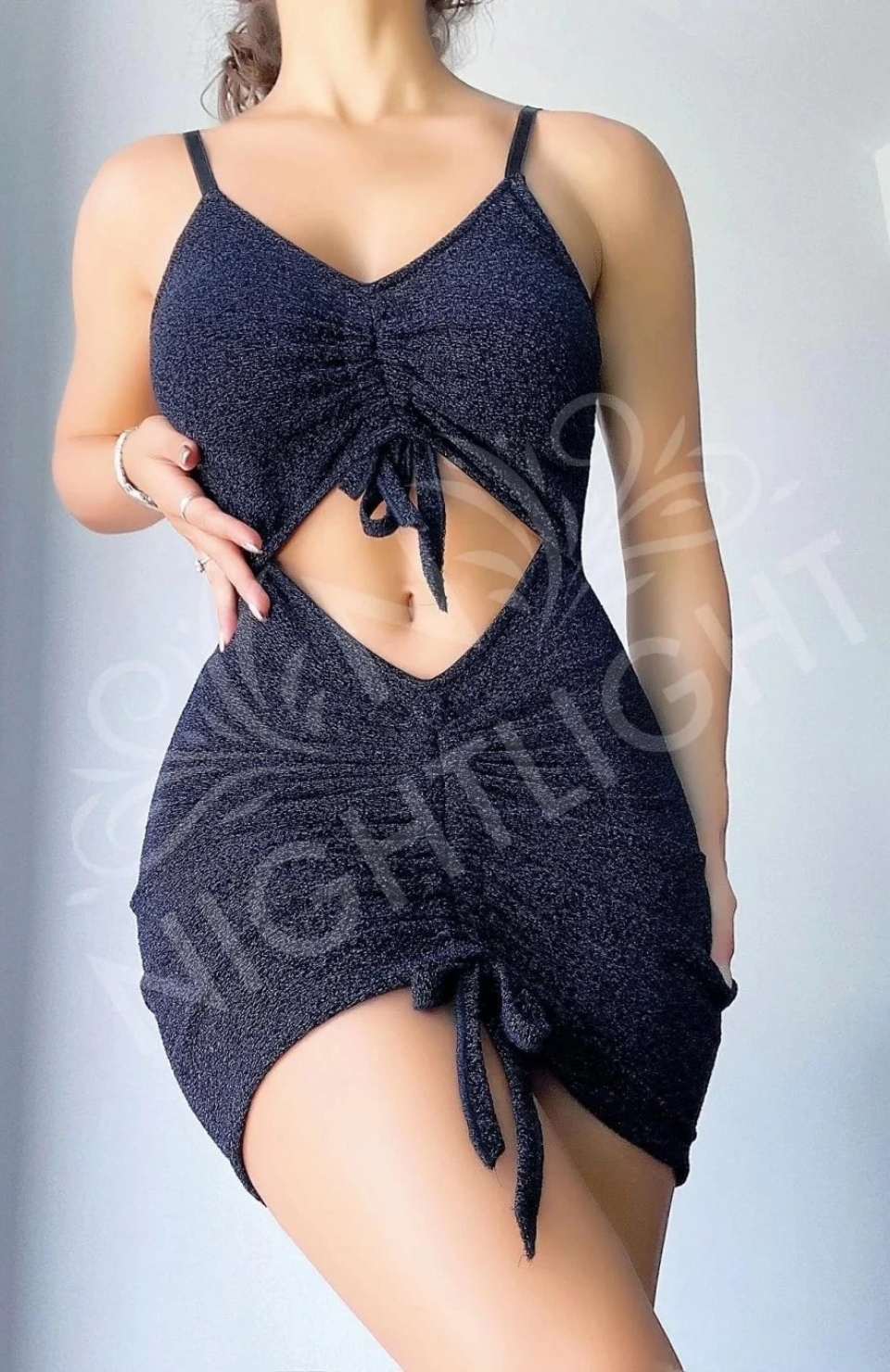 Nightlight 1041 Parıltılı Kumaşlı Fantazi Çekici Gecelik