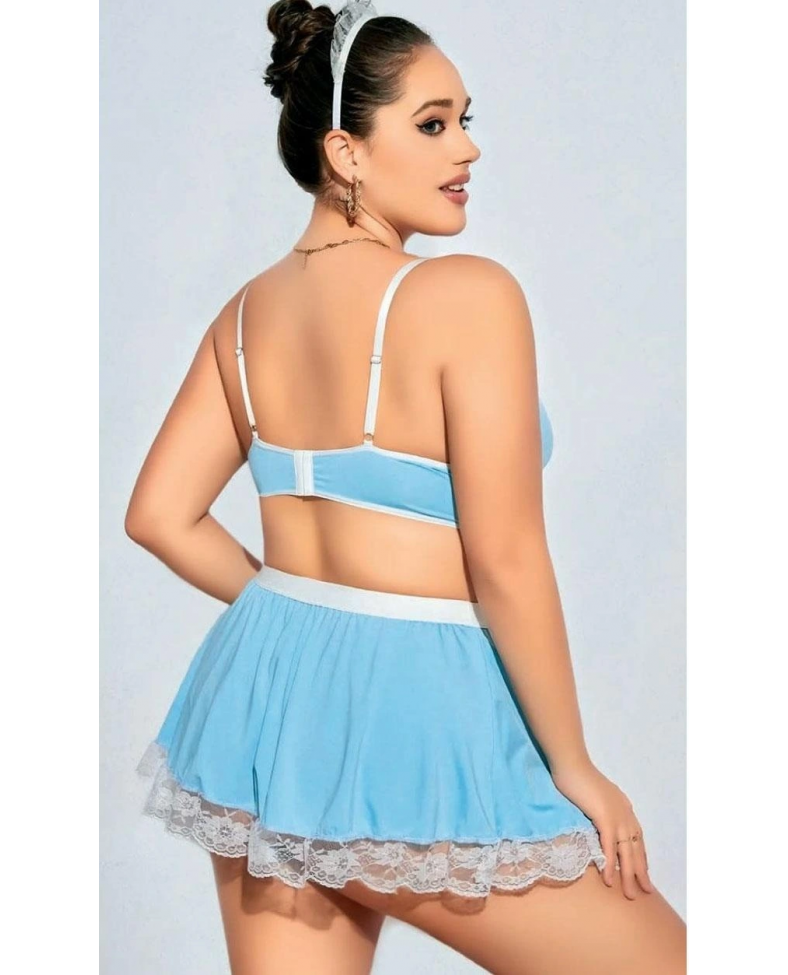 Nightlight 3603 Mini Etekli Büyük Beden Fantazi Hizmetçi Kostümü