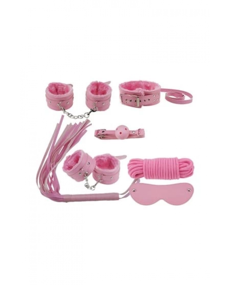 Nıghtlıght 8014 Fantezi 7'Li Kırbaç Ve Kelepçe Set