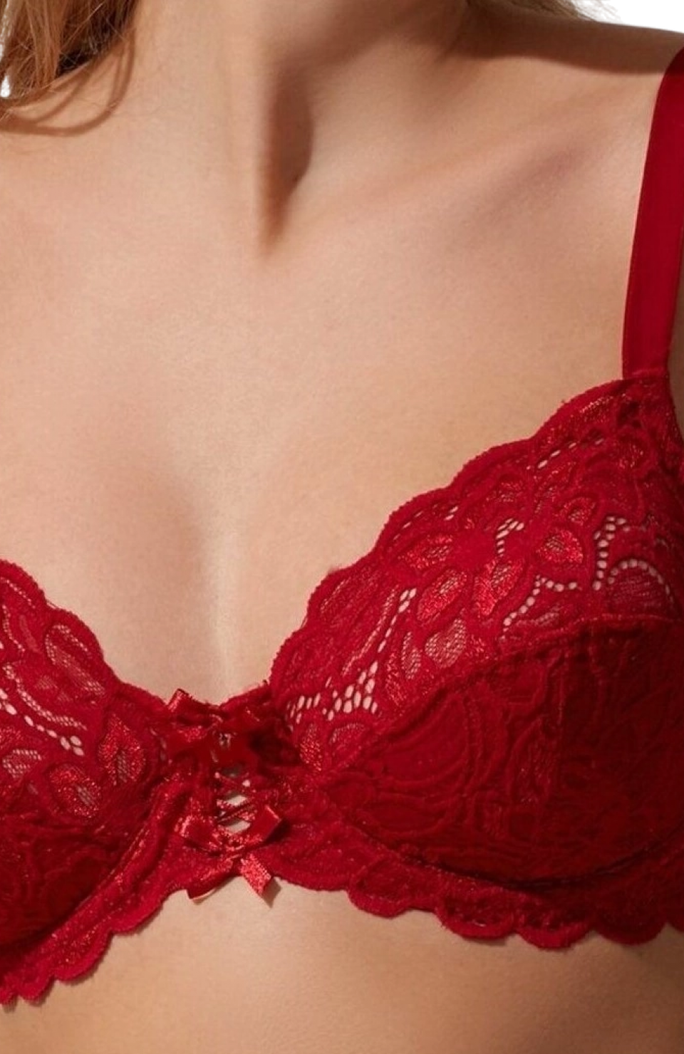 Nurteks 1050 Kadın Balenli Dantelli Toparlayıcı Sütyen