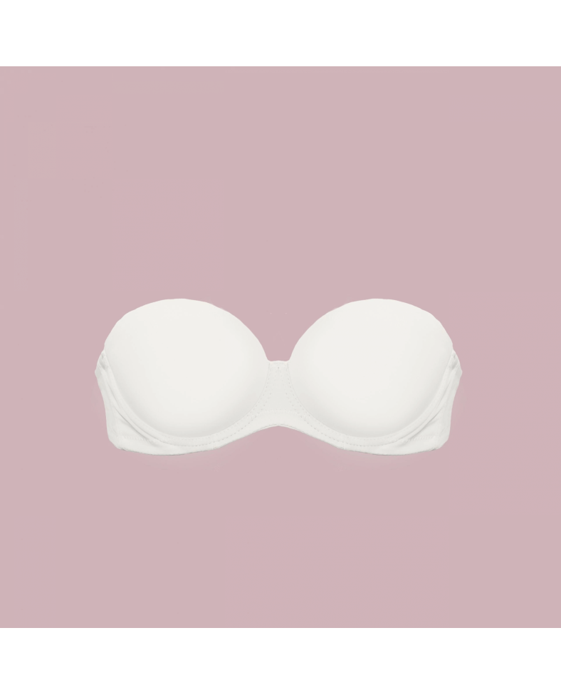 Nurteks 1590 Çift Dolgulu İki Beden Büyüten Straplez Sütyen