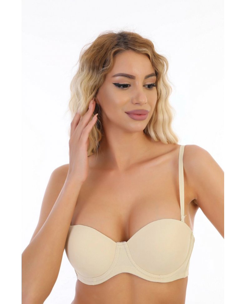 Nurteks 192 Desteksiz Straplez Sütyen