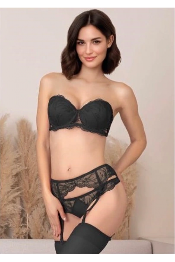 Nurteks 2462 Jartiyerli Sütyen Takım