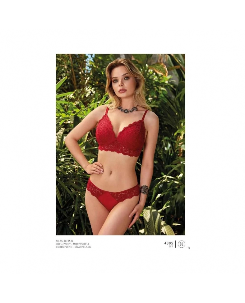 Nurteks 4305 Desteksi Sütyen Takımı