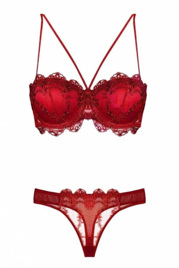 Nurteks 4591 Destekli Dantelli Sütyen Takım