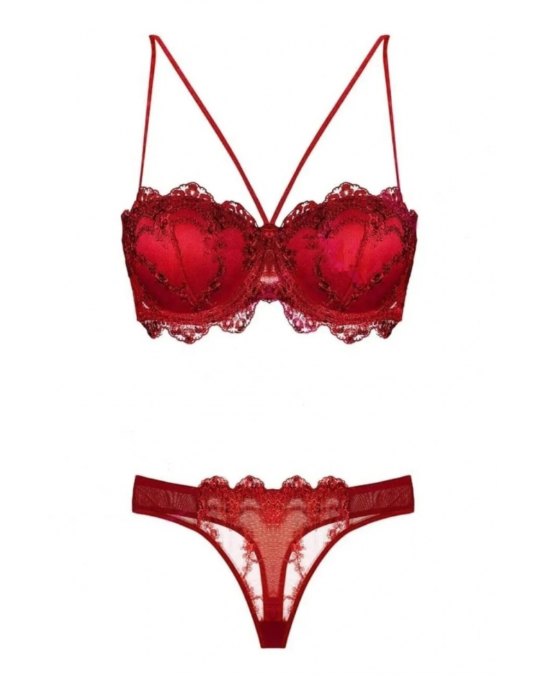 Nurteks 4591 Destekli Dantelli Sütyen Takım