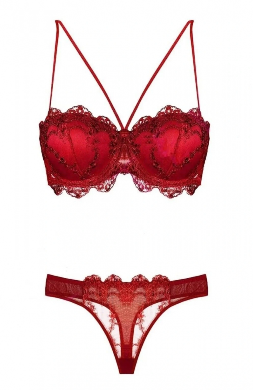 Nurteks 4591 Destekli Dantelli Sütyen Takım