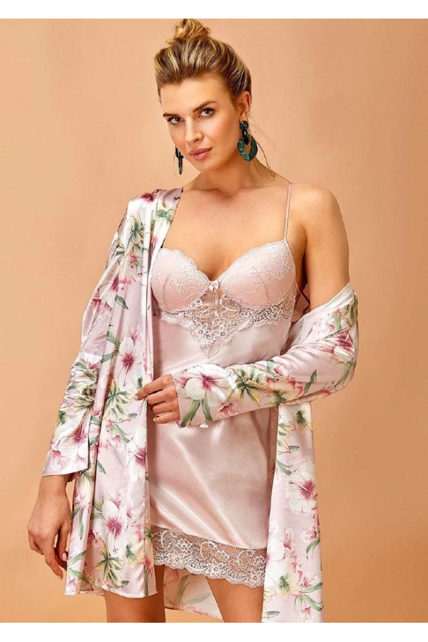 Nurteks 5352 Kadın Gecelik Ve Sabahlık Takımı