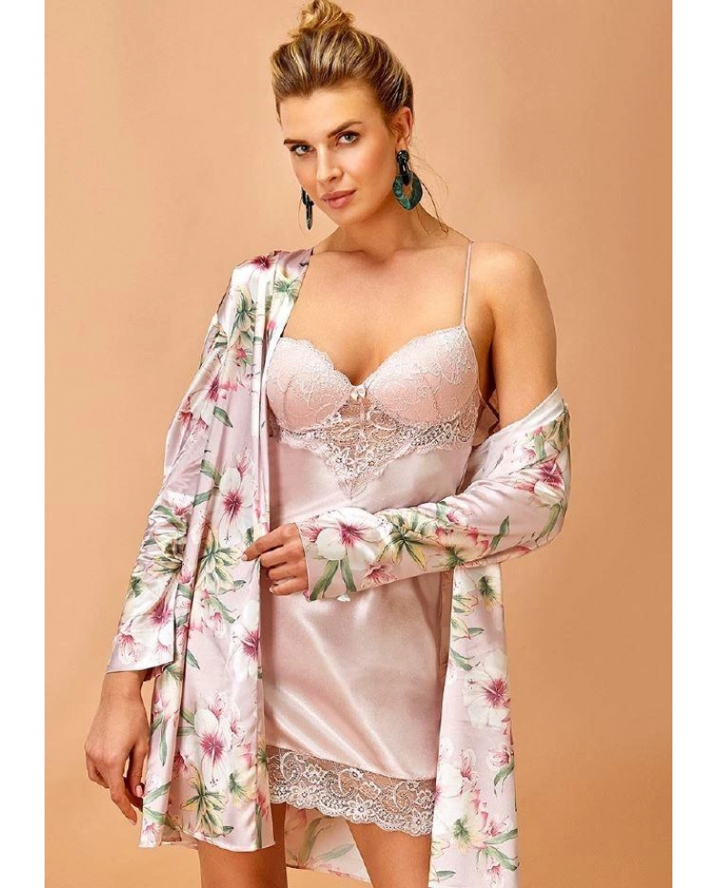 Nurteks 5352 Kadın Gecelik Ve Sabahlık Takımı