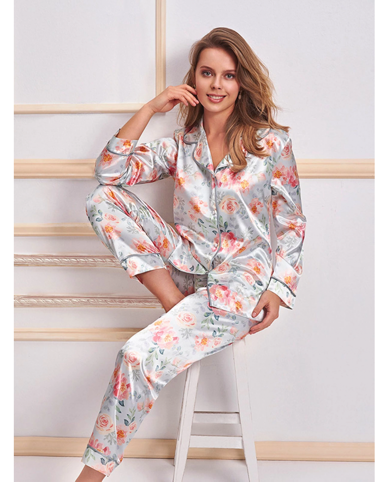 Nurteks 5654 Bayan Saten Pijama Takımı