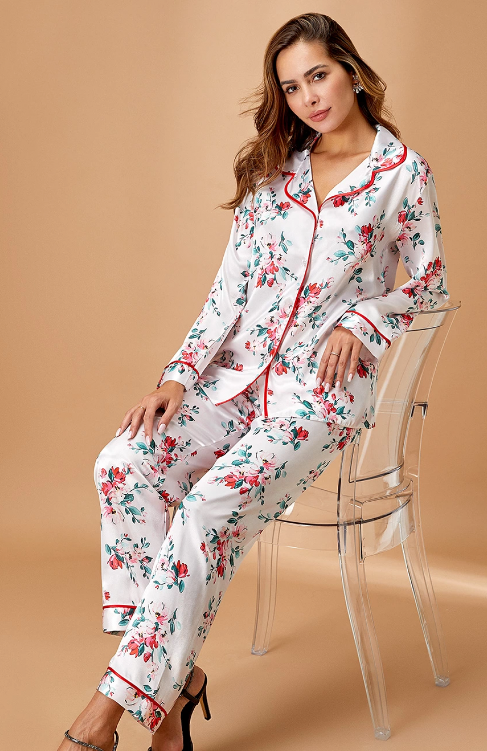 Nurteks 5654 Bayan Saten Pijama Takımı