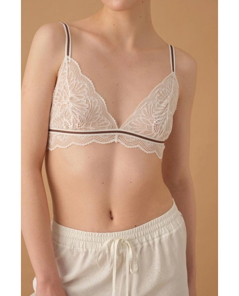 Pierre Cardin 25235 Kadın 3'Lü Braletli Biyeli Pijama Takım