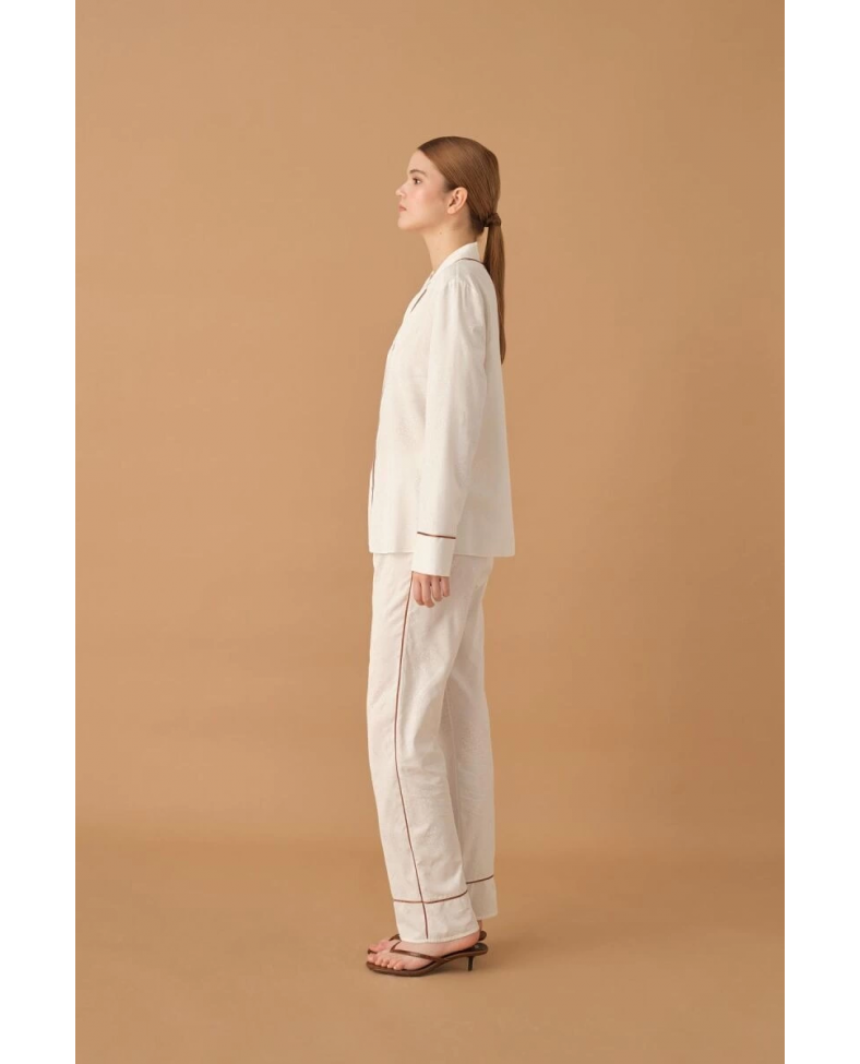 Pierre Cardin 25235 Kadın 3'Lü Braletli Biyeli Pijama Takım