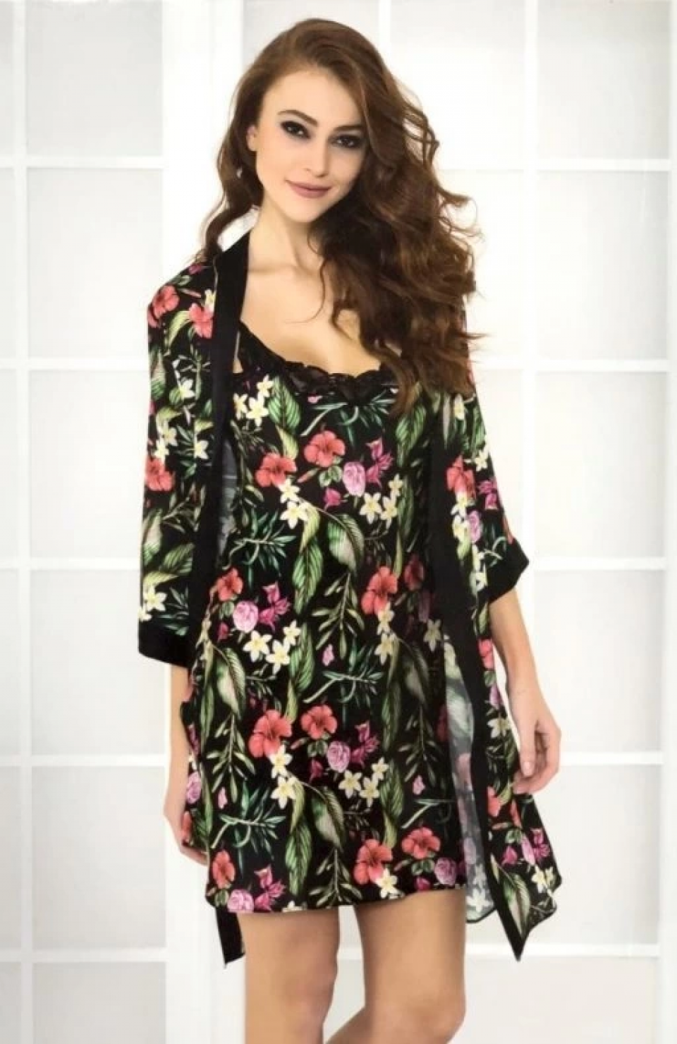 Pierre Cardin 4460 Kısa Sabahlık Gecelik Takım