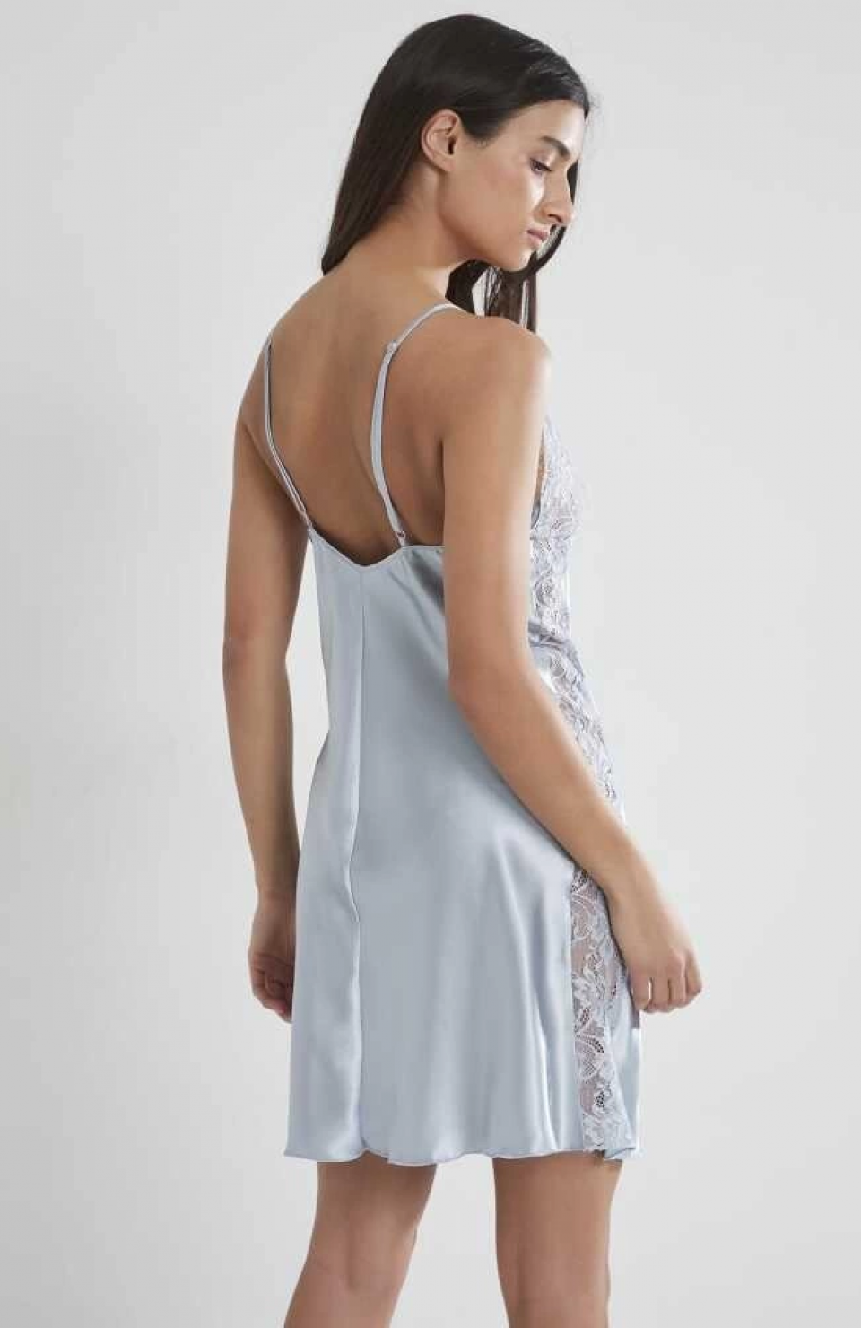 Pierre Cardin 624 Bayan Battal Kısa Saten Gecelik