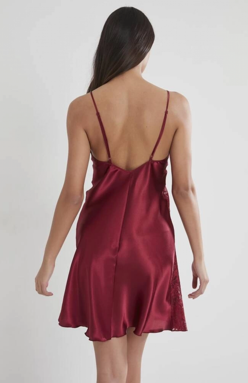 Pierre Cardin 624 Bayan Battal Kısa Saten Gecelik