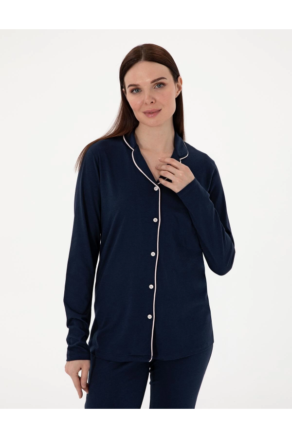 Pıerre Cardın 7717-S Bayan Gömlek Pijama Takımı