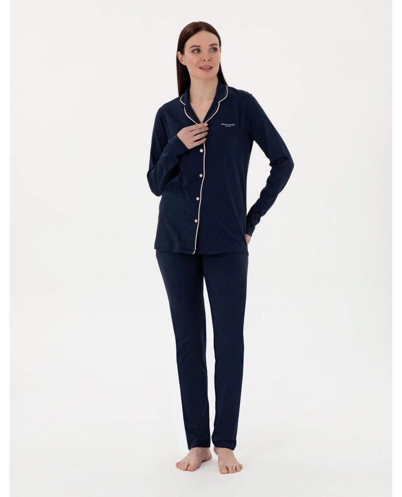 Pıerre Cardın 7717-S Bayan Gömlek Pijama Takımı
