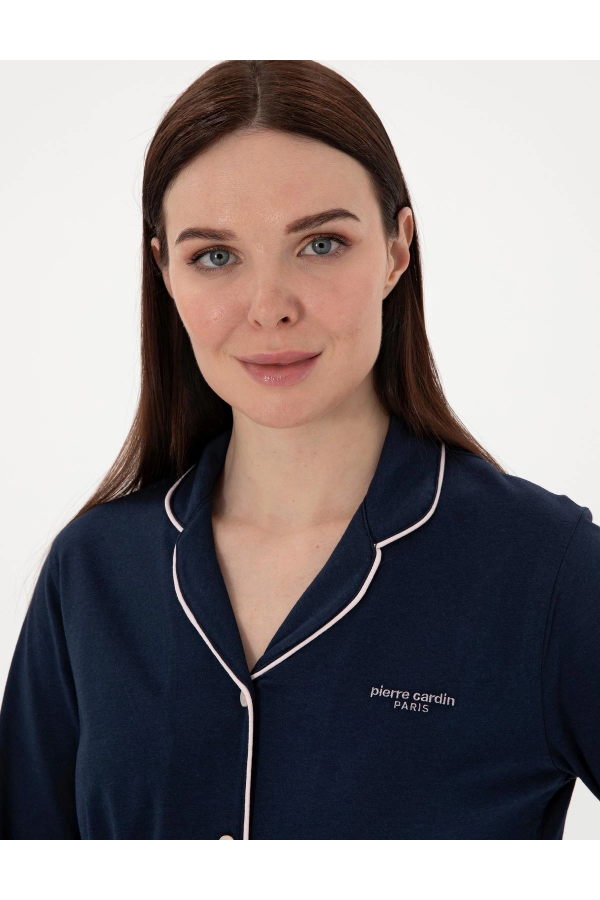 Pıerre Cardın 7717-S Bayan Gömlek Pijama Takımı