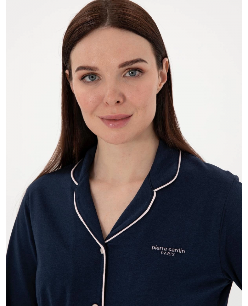 Pıerre Cardın 7717-S Bayan Gömlek Pijama Takımı