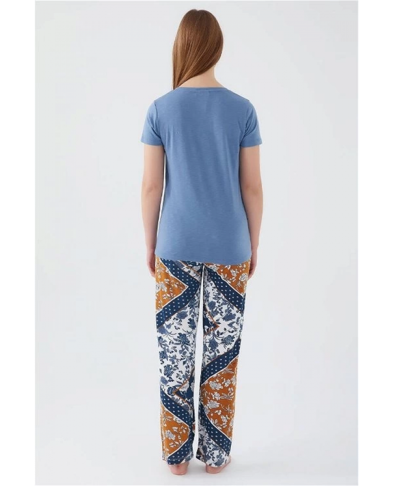 Pierre Cardin 8507-S Kadın Kısa Kol Pijama Takımı Somersan Giyim | Kadın, Erkek ve Çocuk Moda