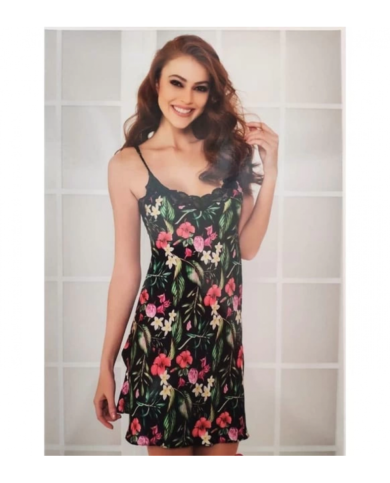 Pierre Cardin 865 Kısa Saten Gecelik