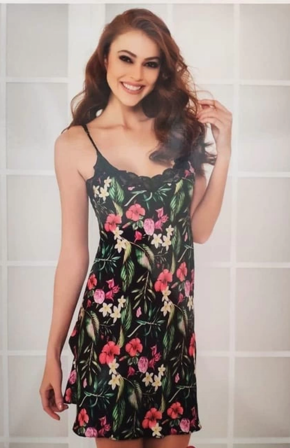 Pierre Cardin 865 Kısa Saten Gecelik