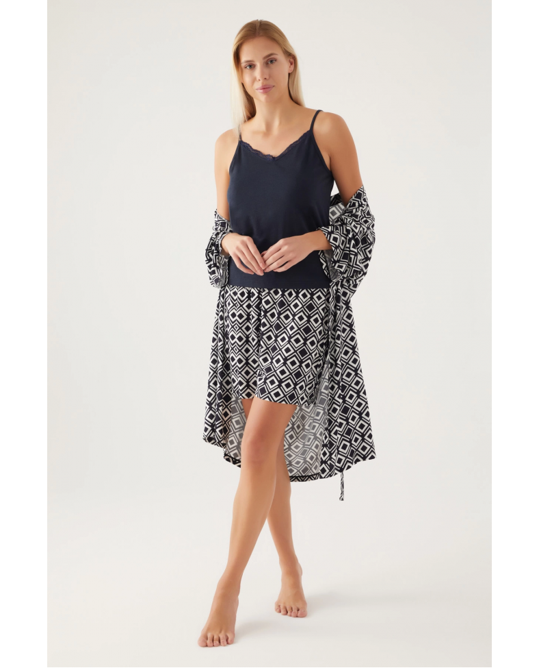 Pierre Cardin 8839-S Bayan Sabahlıklı Şort Takım