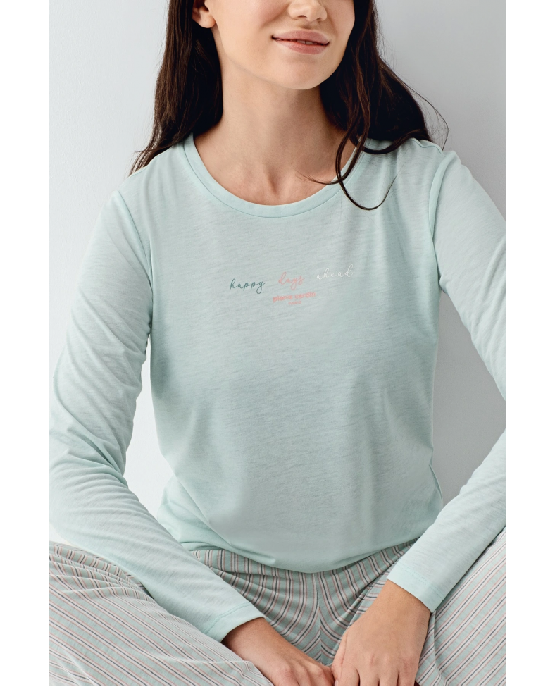 Pierre Cardin 9050-S Kadın Uzun Kol Pijama Takım