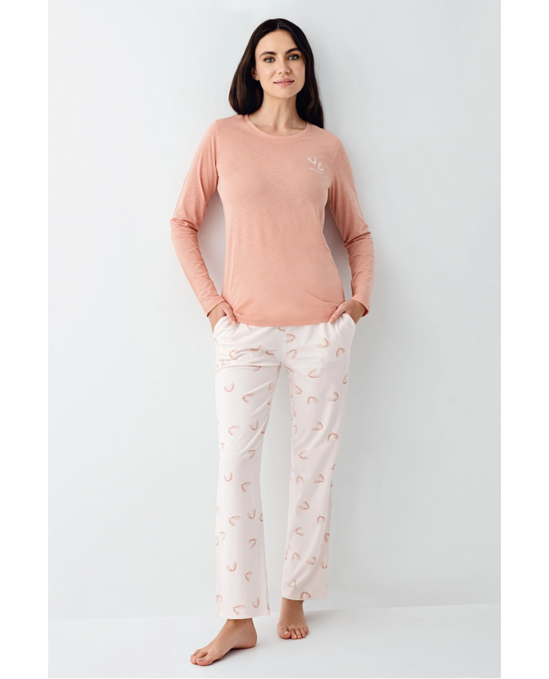 Pierre Cardin 9061-S Kadın Uzun Kol Pijama Takım