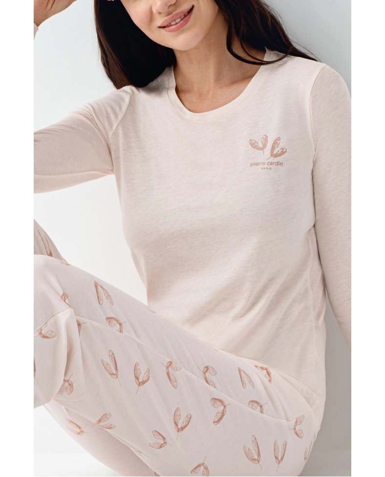 Pierre Cardin 9061-S Kadın Uzun Kol Pijama Takım