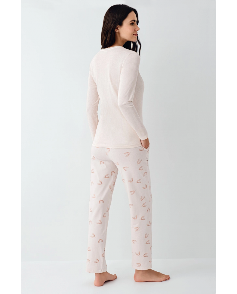 Pierre Cardin 9061-S Kadın Uzun Kol Pijama Takım