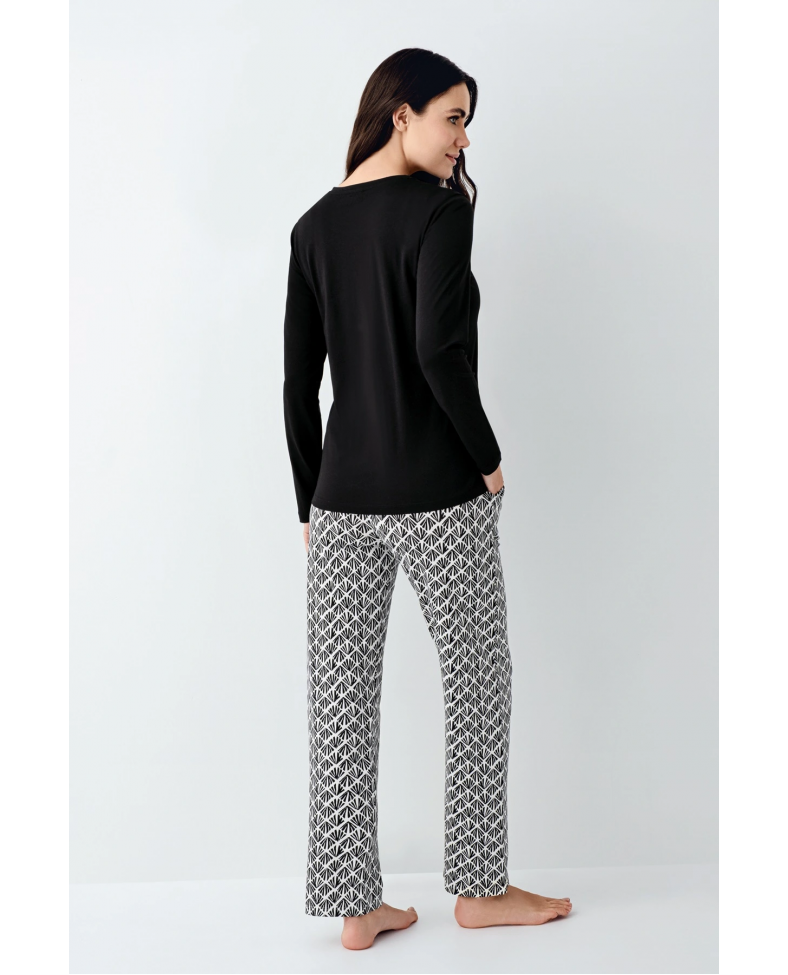 Pierre Cardin 9068-S Kadın Uzun Kol Pijama Takım