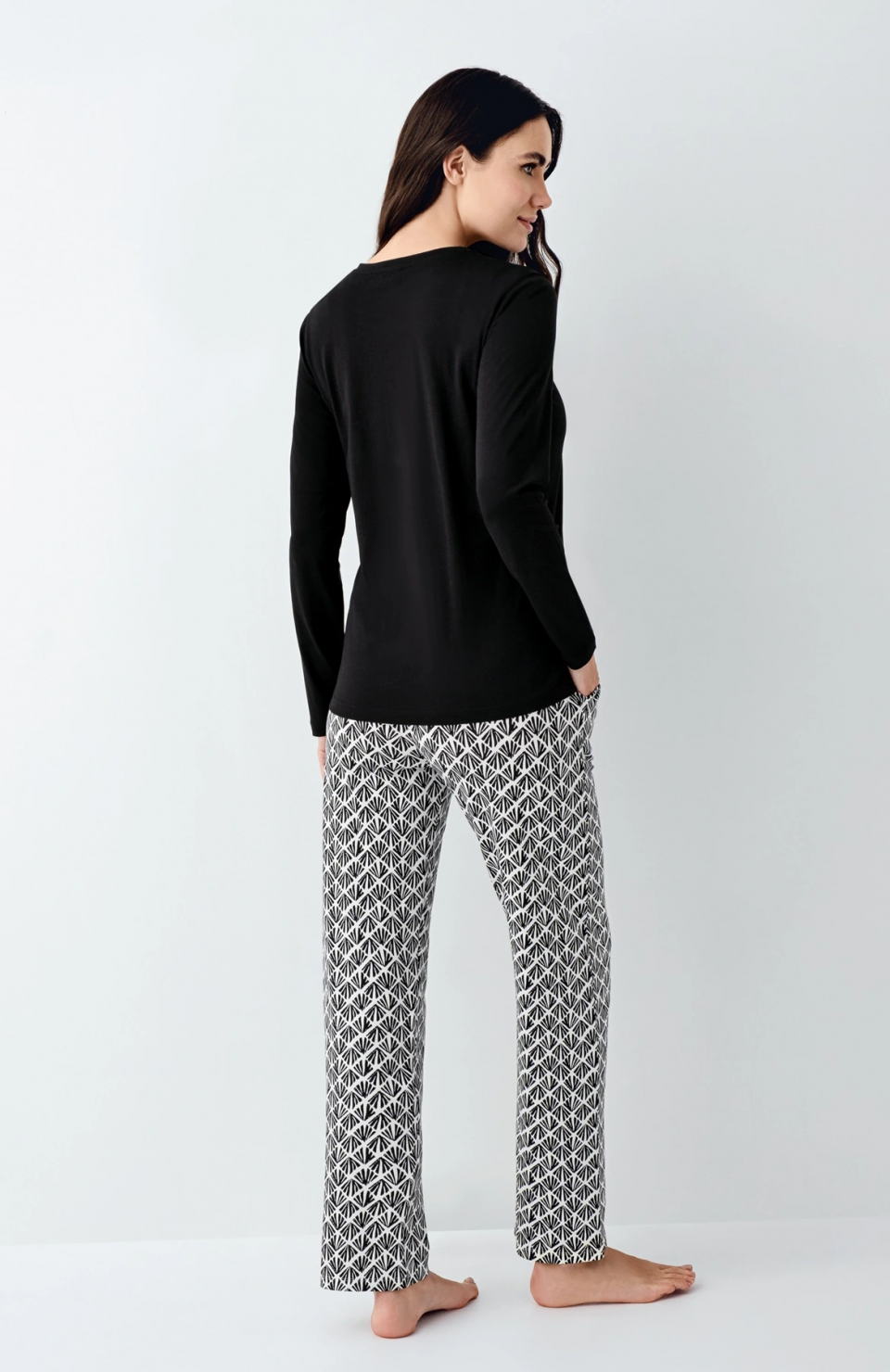 Pierre Cardin 9068-S Kadın Uzun Kol Pijama Takım