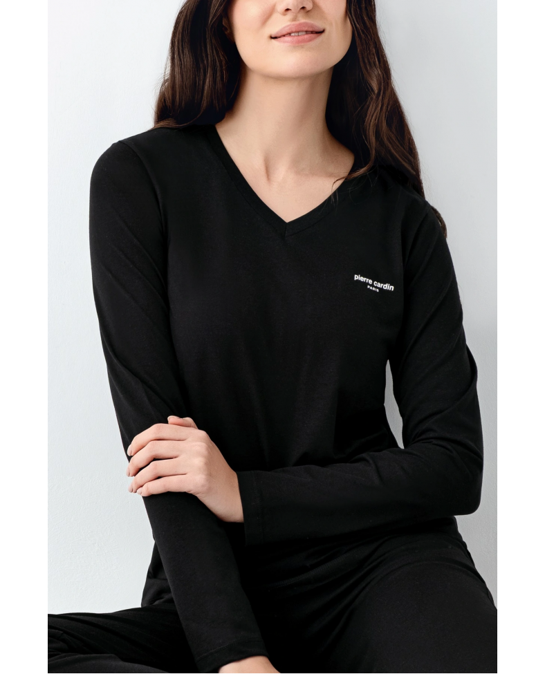 Pierre Cardin 9070-X Kadın Battal Uzun Kol Pijama Takım