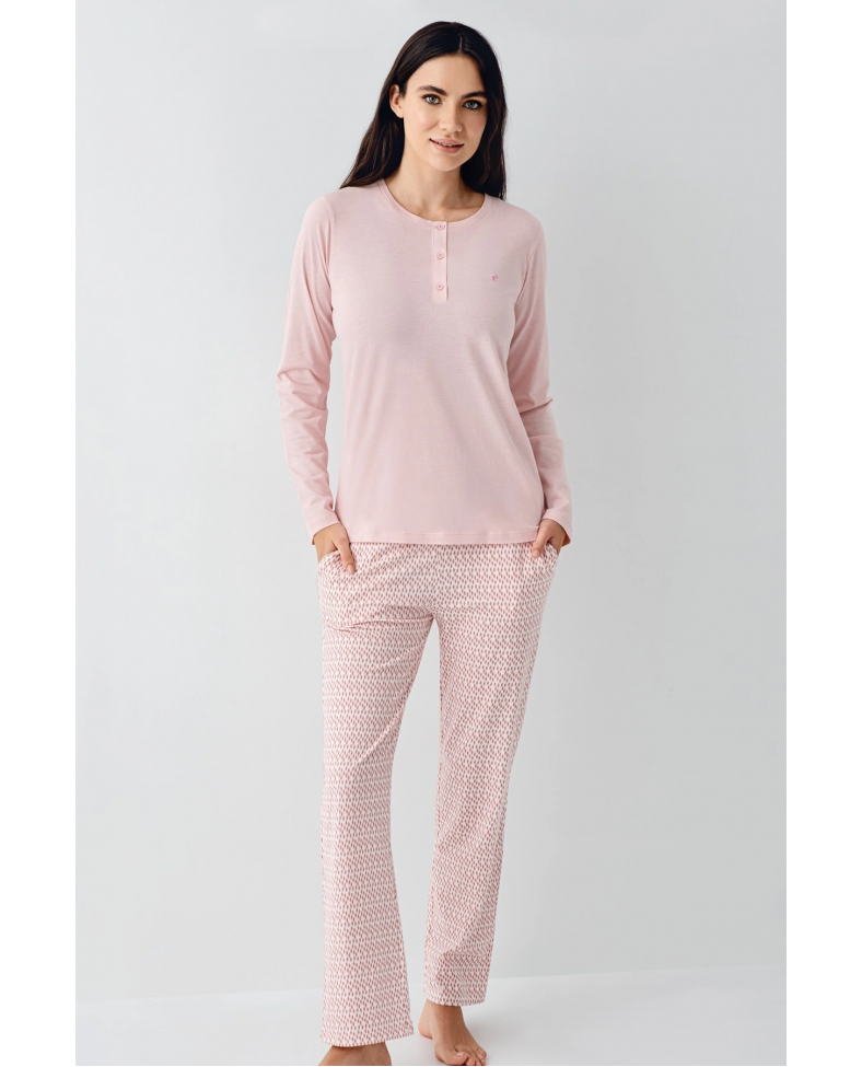 Pierre Cardin 9080-S Kadın Uzun Kol Pijama Takım