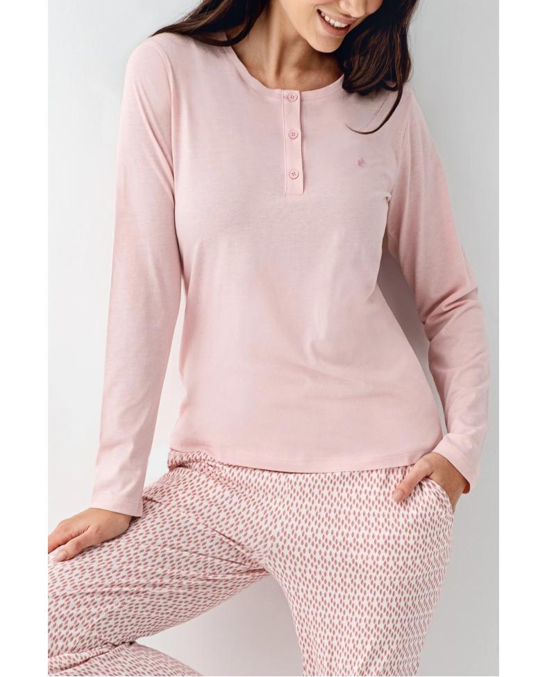 Pierre Cardin 9080-S Kadın Uzun Kol Pijama Takım