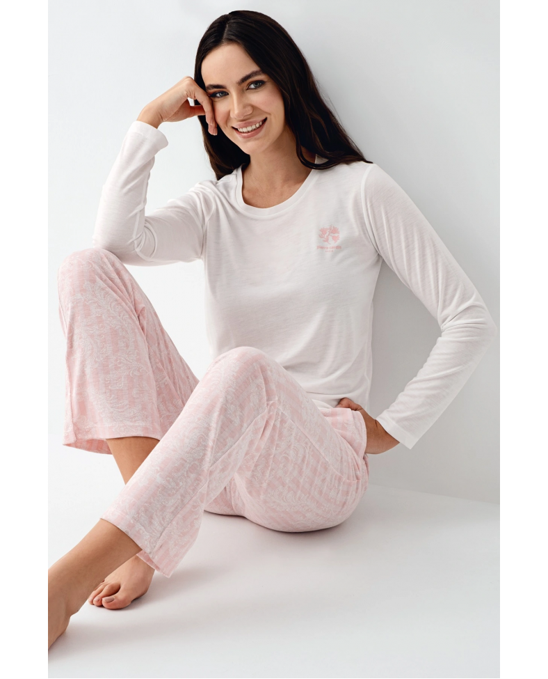 Pierre Cardin 9085-S Kadın Uzun Kol Pijama Takım