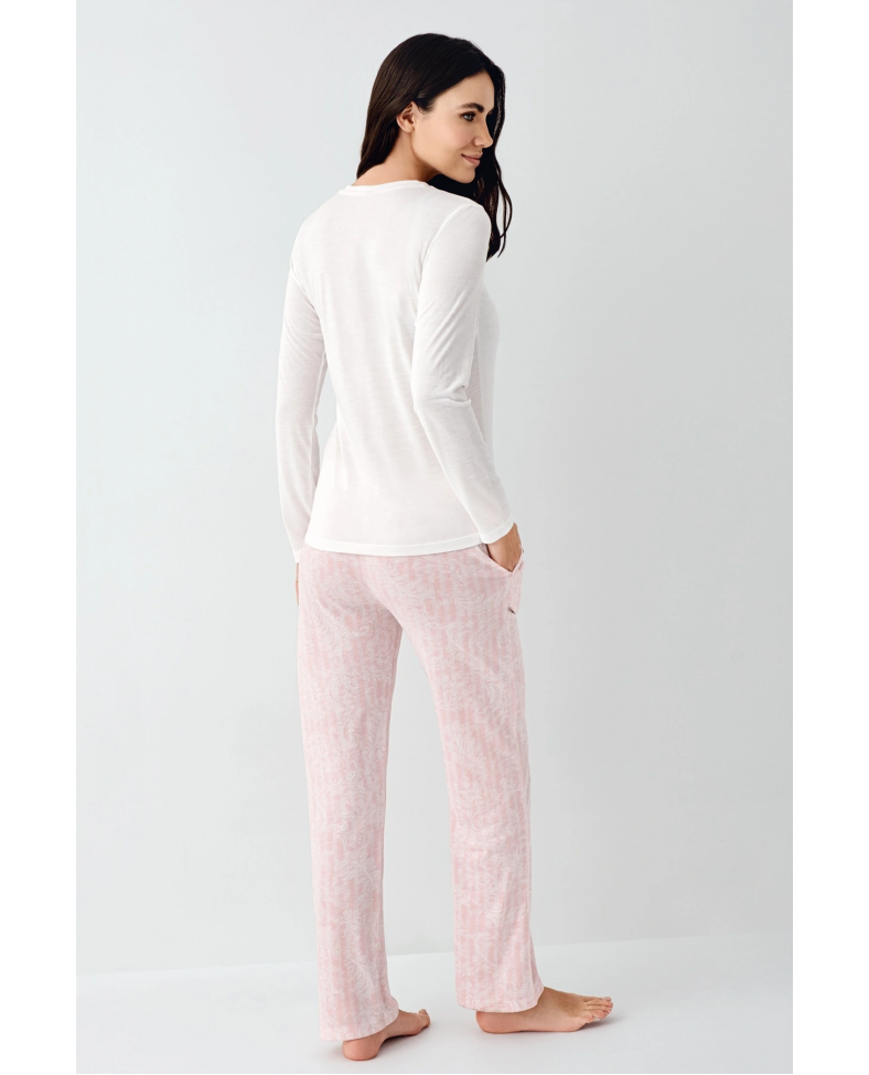 Pierre Cardin 9085-S Kadın Uzun Kol Pijama Takım