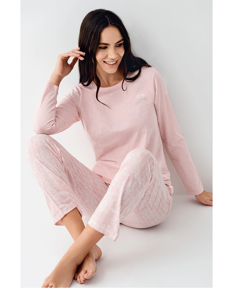 Pierre Cardin 9085-S Kadın Uzun Kol Pijama Takım