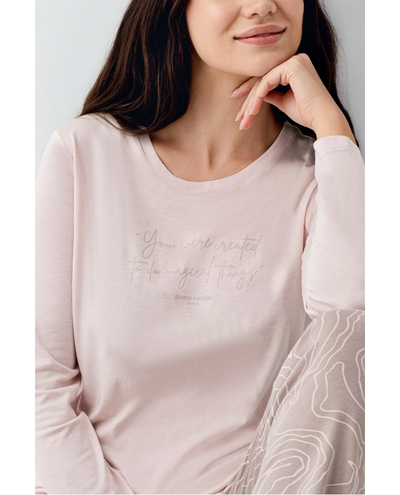Pierre Cardin 9096-S Kadın Uzun Kol Pijama Takım