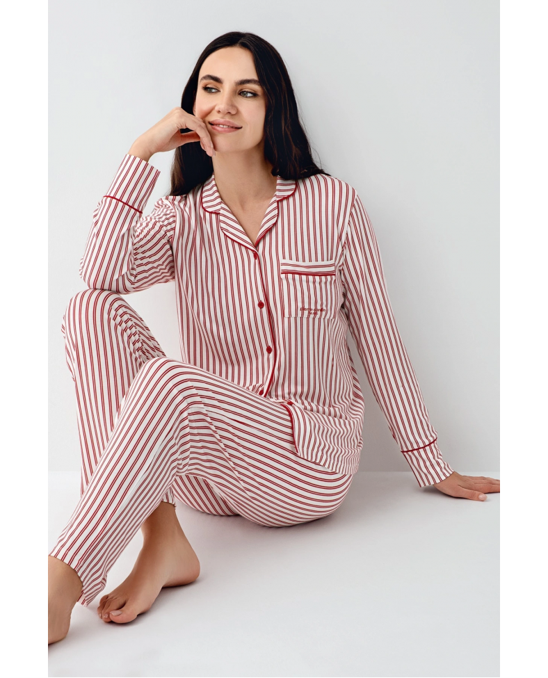 Pierre Cardin 9113-S Kadın Uzun Kollu Pijama Takımı