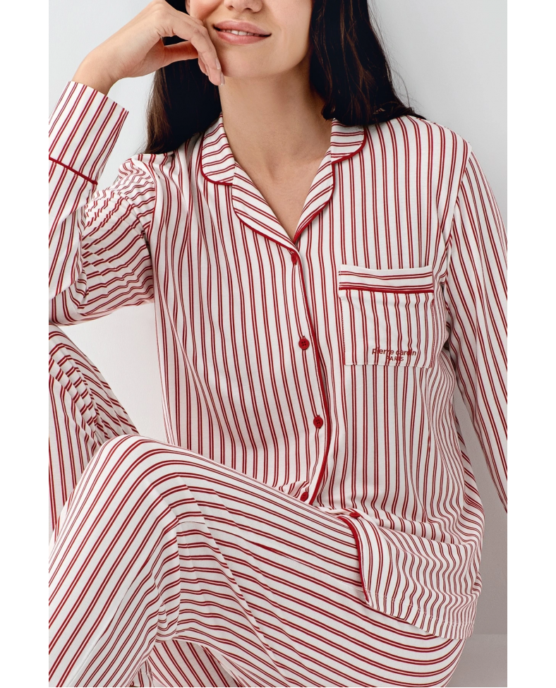 Pierre Cardin 9113-S Kadın Uzun Kollu Pijama Takımı