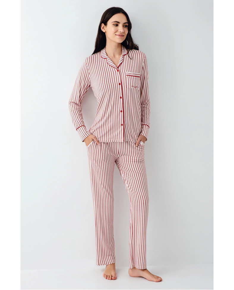 Pierre Cardin 9113-S Kadın Uzun Kollu Pijama Takımı