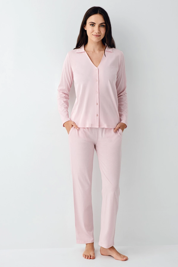 Pierre Cardin 9115-S Kadın Uzun Kol Pijama Takımı