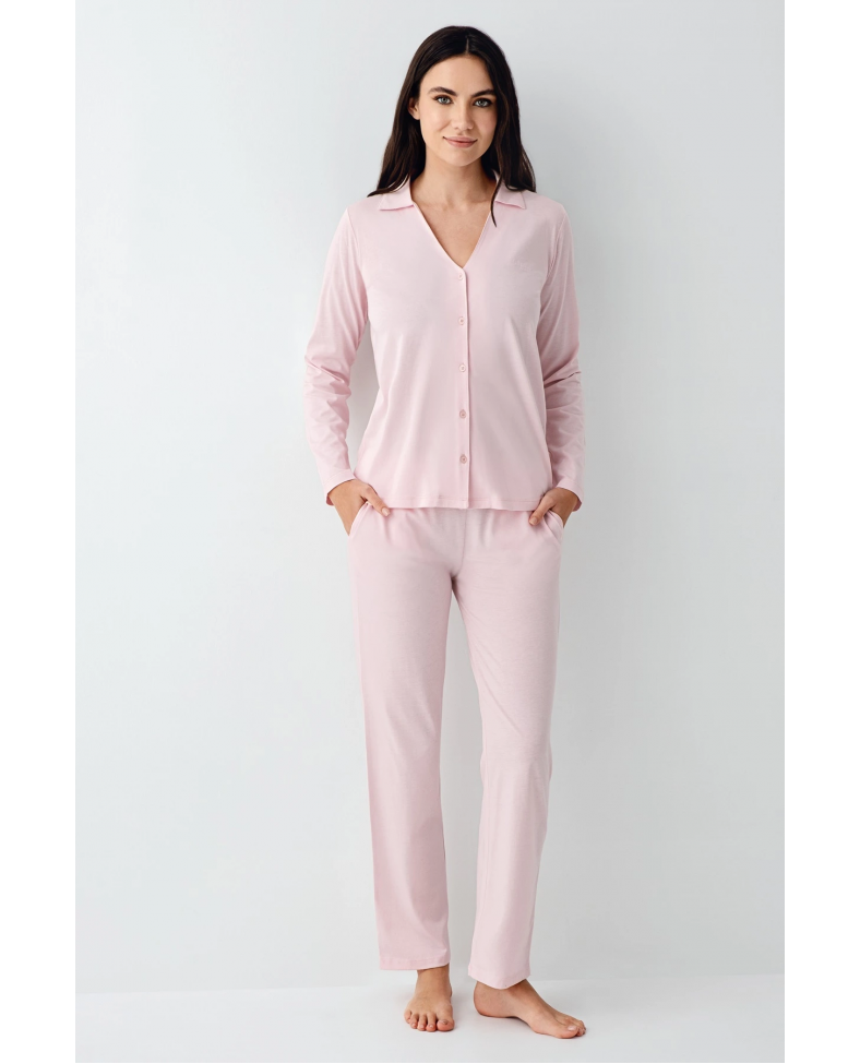 Pierre Cardin 9115-S Kadın Uzun Kol Pijama Takımı