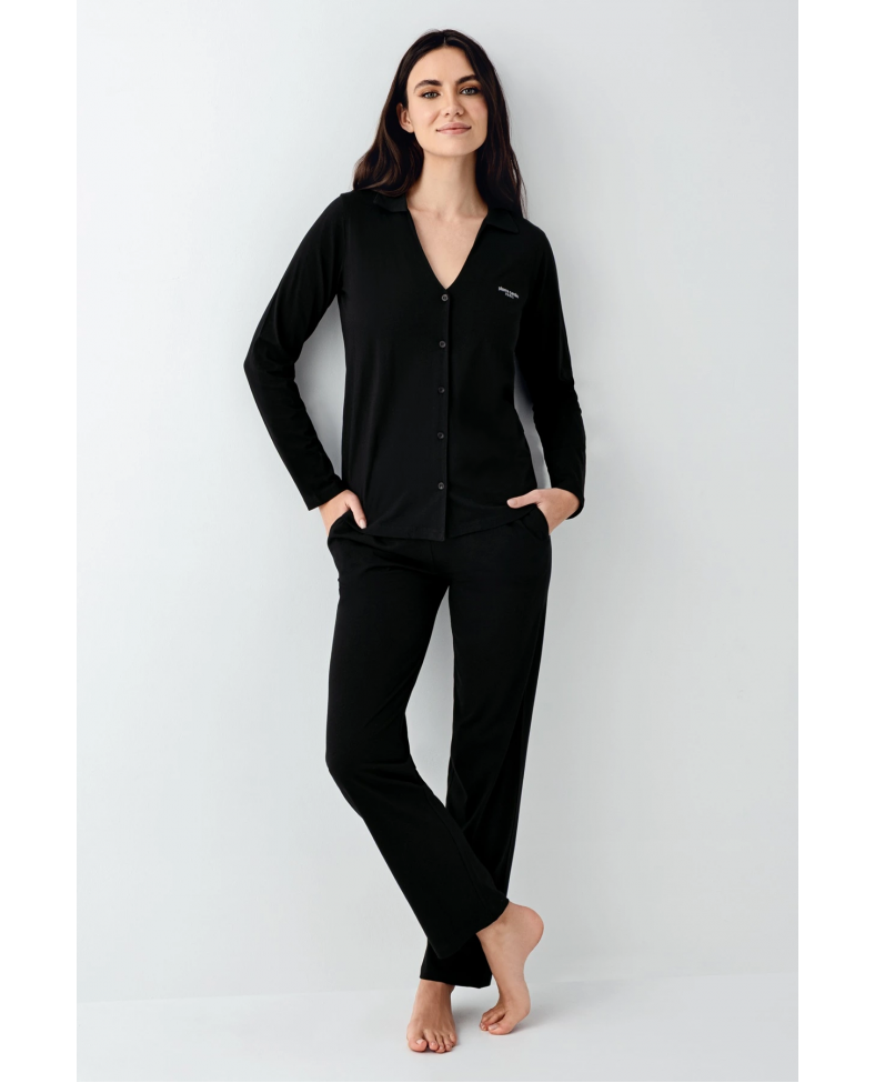 Pierre Cardin 9115-S Kadın Uzun Kol Pijama Takımı