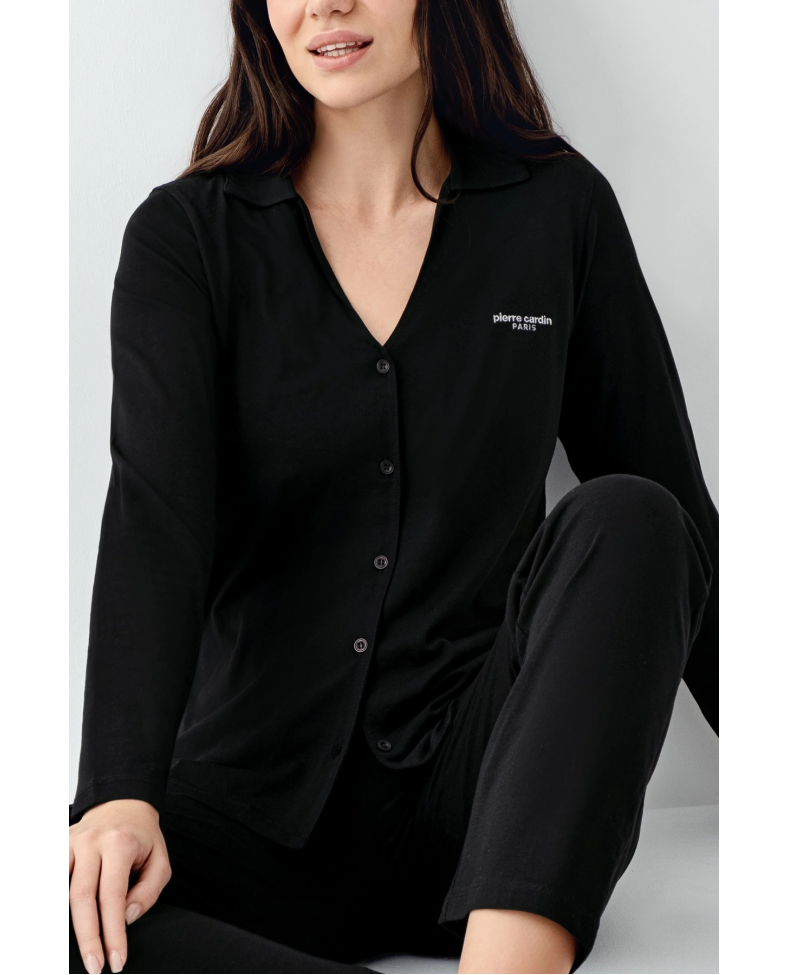 Pierre Cardin 9115-S Kadın Uzun Kol Pijama Takımı