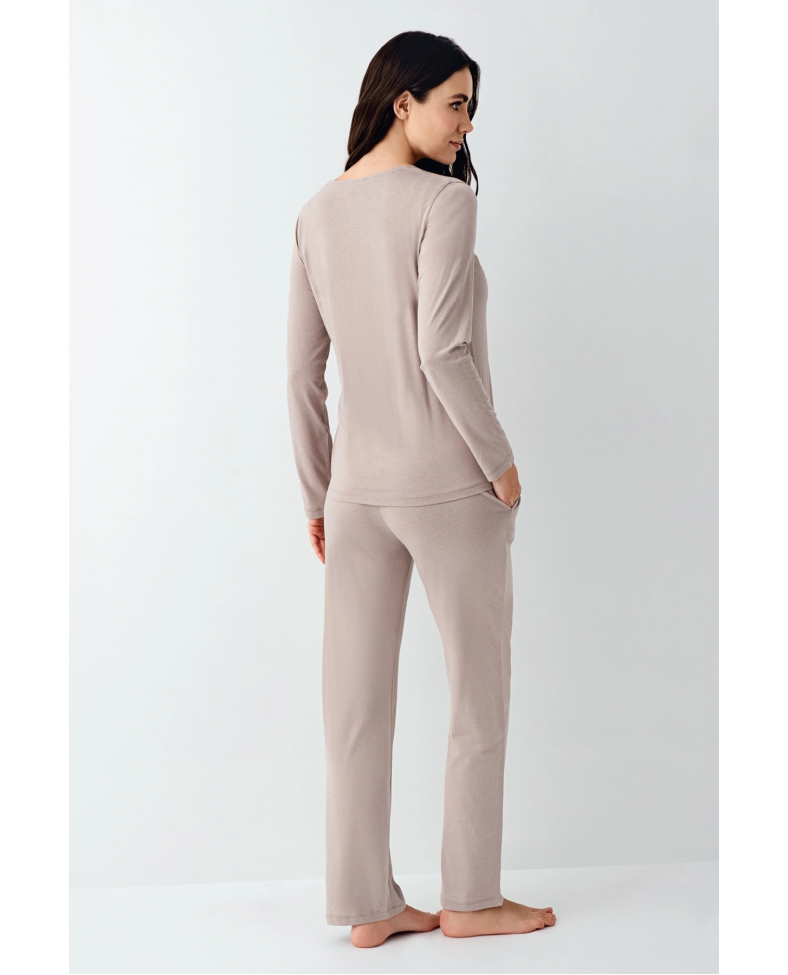 Pierre Cardin 9116-S Kadın Önü Düğmeli  Pijama Takımı