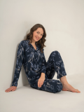 Pierre Cardin 9259-S  Kadın Uzun Kol Gömlek Pijama Takımı
